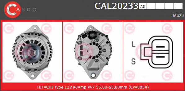 Casco CAL20233AS Alternator CAL20233AS: Buy near me in Poland at 2407.PL - Good price!