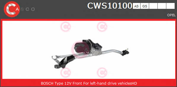 Casco CWS10100AS Window Wiper System CWS10100AS: Buy near me in Poland at 2407.PL - Good price!