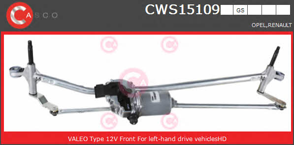 Casco CWS15109GS Window Wiper System CWS15109GS: Buy near me in Poland at 2407.PL - Good price!