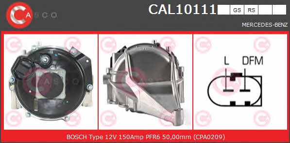 Casco CAL10111GS Генератор CAL10111GS: Отличная цена - Купить в Польше на 2407.PL!
