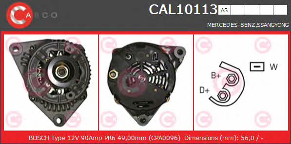 Casco CAL10113AS Alternator CAL10113AS: Buy near me at 2407.PL in Poland at an Affordable price!