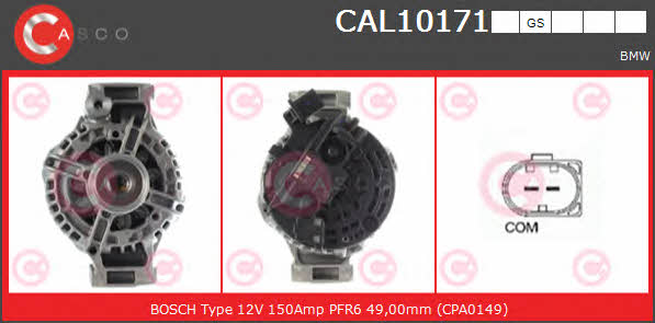 Casco CAL10171GS Alternator CAL10171GS: Buy near me in Poland at 2407.PL - Good price!