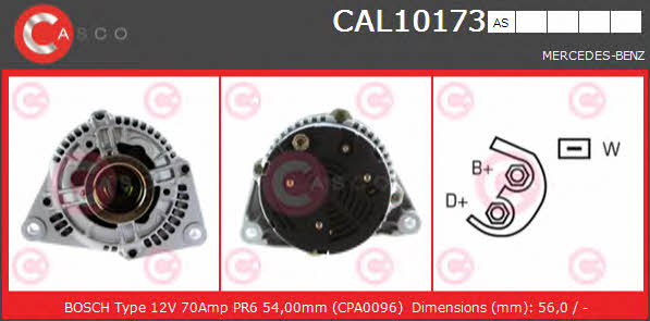 Casco CAL10173AS Alternator CAL10173AS: Buy near me in Poland at 2407.PL - Good price!