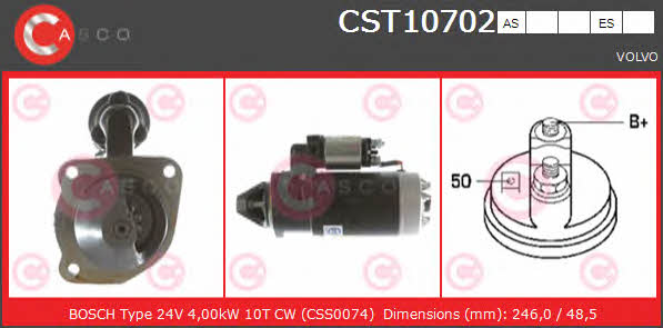 Casco CST10702AS Starter CST10702AS: Buy near me in Poland at 2407.PL - Good price!