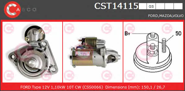 Casco CST14115GS Starter CST14115GS: Buy near me in Poland at 2407.PL - Good price!