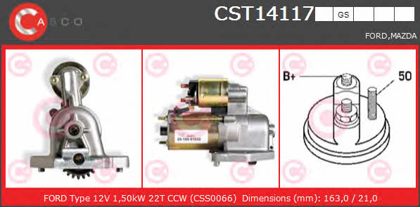 Casco CST14117GS Starter CST14117GS: Buy near me in Poland at 2407.PL - Good price!