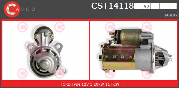 Casco CST14118GS Starter CST14118GS: Buy near me in Poland at 2407.PL - Good price!