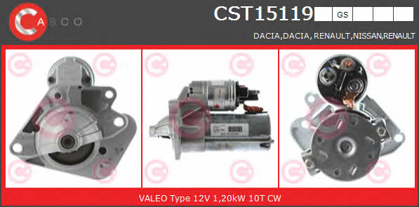 Casco CST15119GS Starter CST15119GS: Buy near me in Poland at 2407.PL - Good price!