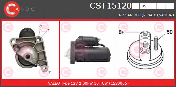 Casco CST15120GS Стартер CST15120GS: Отличная цена - Купить в Польше на 2407.PL!