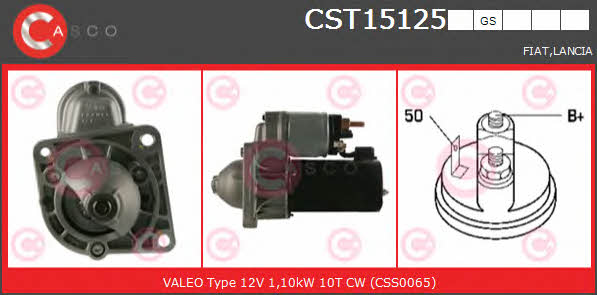 Casco CST15125GS Стартер CST15125GS: Купить в Польше - Отличная цена на 2407.PL!