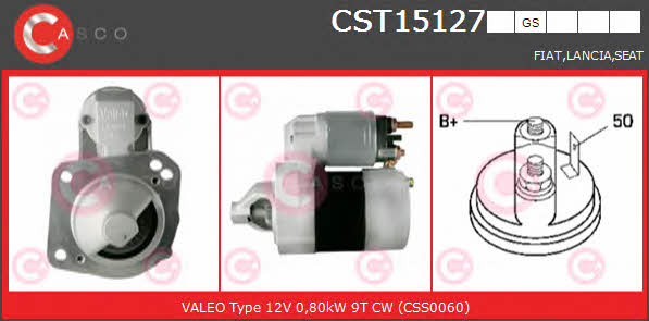 Casco CST15127GS Стартер CST15127GS: Отличная цена - Купить в Польше на 2407.PL!