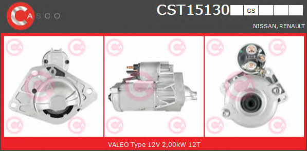 Casco CST15130GS Стартер CST15130GS: Отличная цена - Купить в Польше на 2407.PL!