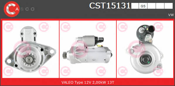 Casco CST15131GS Starter CST15131GS: Buy near me in Poland at 2407.PL - Good price!