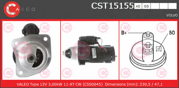 Casco CST15155GS Starter CST15155GS: Buy near me at 2407.PL in Poland at an Affordable price!
