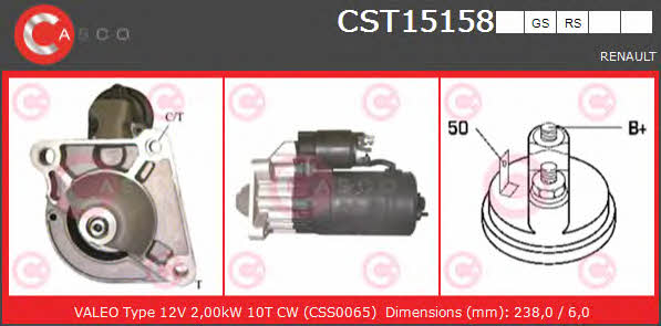 Casco CST15158GS Starter CST15158GS: Buy near me in Poland at 2407.PL - Good price!