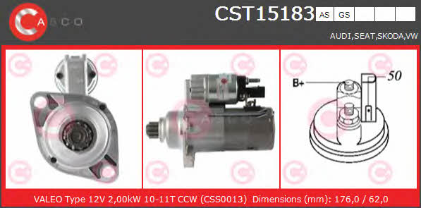 Casco CST15183GS Starter CST15183GS: Buy near me in Poland at 2407.PL - Good price!
