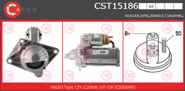 Casco CST15186GS Стартер CST15186GS: Отличная цена - Купить в Польше на 2407.PL!