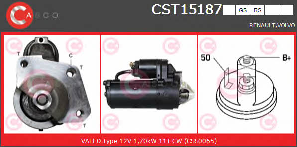 Casco CST15187RS Стартер CST15187RS: Отличная цена - Купить в Польше на 2407.PL!