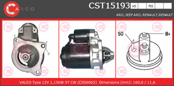 Casco CST15193AS Starter CST15193AS: Buy near me in Poland at 2407.PL - Good price!