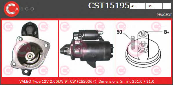 Casco CST15195AS Starter CST15195AS: Buy near me in Poland at 2407.PL - Good price!