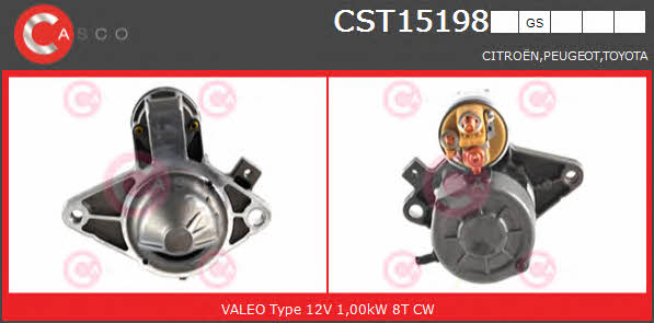 Casco CST15198GS Starter CST15198GS: Buy near me in Poland at 2407.PL - Good price!