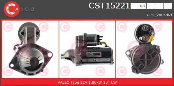 Casco CST15221GS Стартер CST15221GS: Отличная цена - Купить в Польше на 2407.PL!