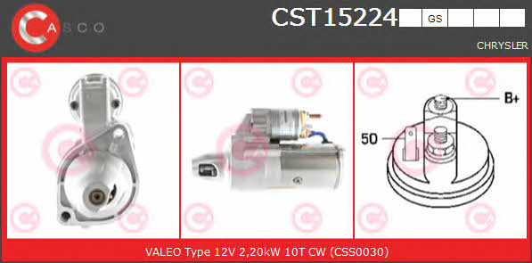 Casco CST15224GS Стартер CST15224GS: Отличная цена - Купить в Польше на 2407.PL!