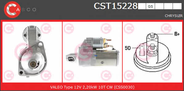 Casco CST15228GS Стартер CST15228GS: Отличная цена - Купить в Польше на 2407.PL!