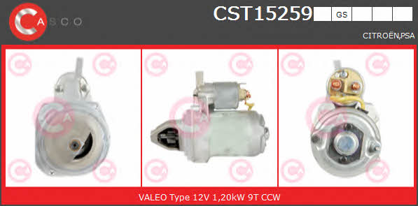 Casco CST15259GS Starter CST15259GS: Buy near me in Poland at 2407.PL - Good price!