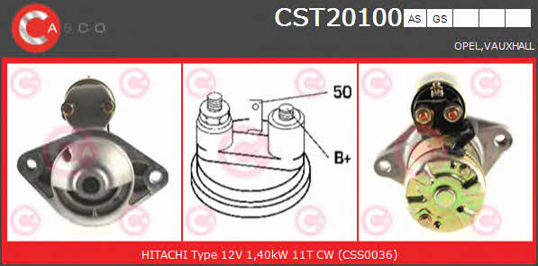 Casco CST20100AS Starter CST20100AS: Buy near me in Poland at 2407.PL - Good price!