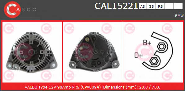 Casco CAL15221RS Generator CAL15221RS: Bestellen Sie in Polen zu einem guten Preis bei 2407.PL!