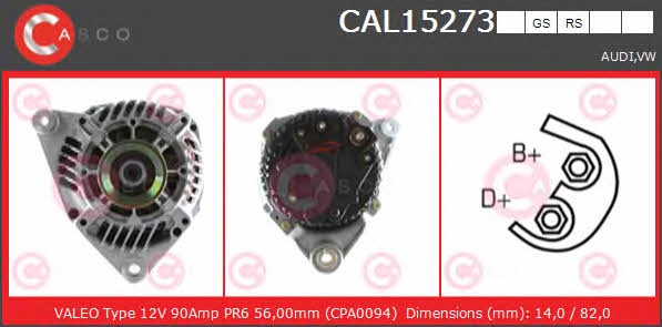 Casco CAL15273GS Alternator CAL15273GS: Buy near me in Poland at 2407.PL - Good price!