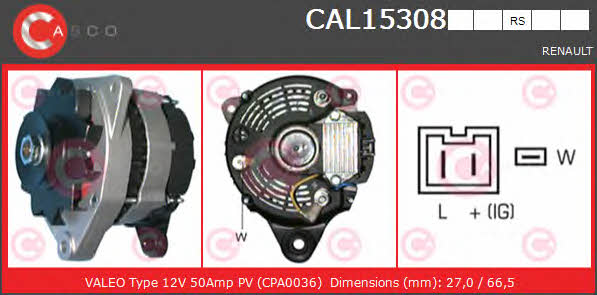 Casco CAL15308RS Генератор CAL15308RS: Приваблива ціна - Купити у Польщі на 2407.PL!