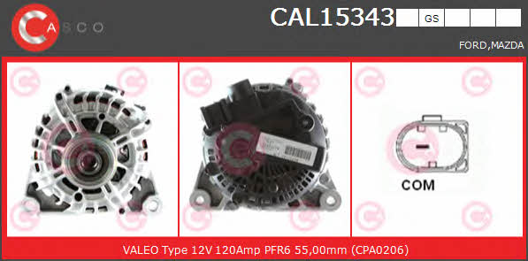 Casco CAL15343GS Alternator CAL15343GS: Buy near me in Poland at 2407.PL - Good price!