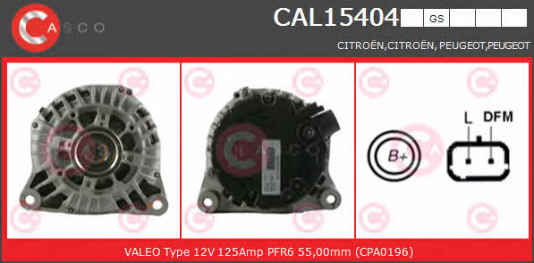 Casco CAL15404GS Alternator CAL15404GS: Buy near me in Poland at 2407.PL - Good price!