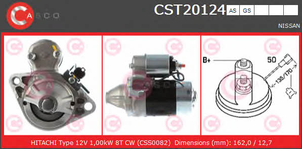 Casco CST20124GS Стартер CST20124GS: Отличная цена - Купить в Польше на 2407.PL!