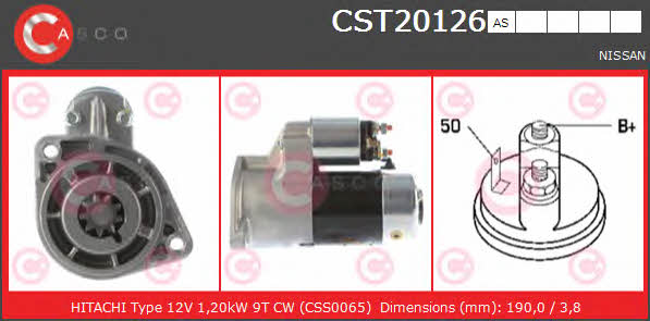 Casco CST20126AS Starter CST20126AS: Buy near me in Poland at 2407.PL - Good price!