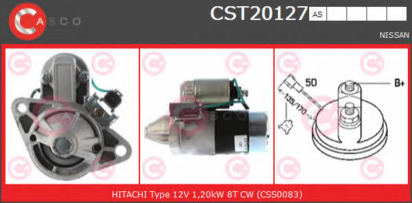 Casco CST20127AS Стартер CST20127AS: Отличная цена - Купить в Польше на 2407.PL!