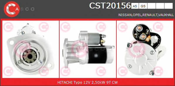 Casco CST20156GS Стартер CST20156GS: Отличная цена - Купить в Польше на 2407.PL!