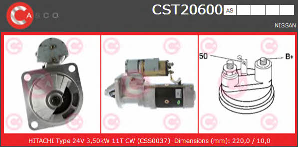 Casco CST20600AS Starter CST20600AS: Buy near me in Poland at 2407.PL - Good price!