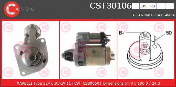 Casco CST30106RS Starter CST30106RS: Buy near me in Poland at 2407.PL - Good price!