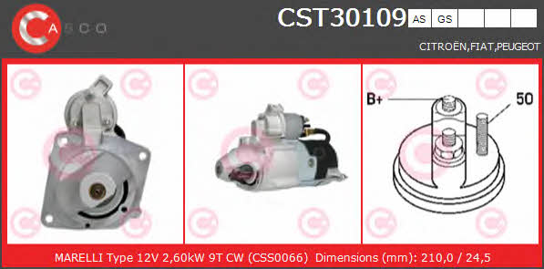 Casco CST30109GS Starter CST30109GS: Buy near me in Poland at 2407.PL - Good price!