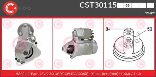 Casco CST30115GS Starter CST30115GS: Buy near me in Poland at 2407.PL - Good price!