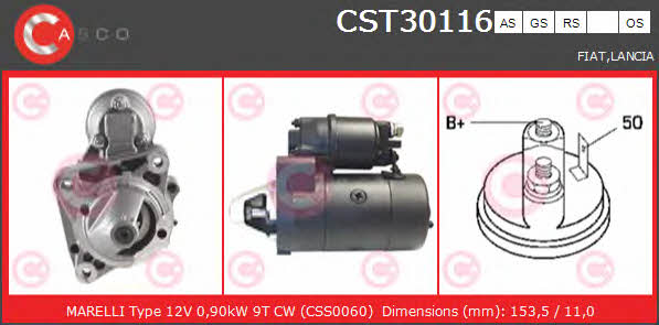 Casco CST30116AS Starter CST30116AS: Buy near me at 2407.PL in Poland at an Affordable price!