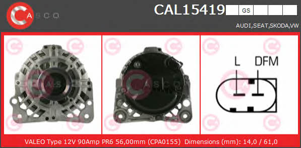 Casco CAL15419GS Generator CAL15419GS: Kaufen Sie zu einem guten Preis in Polen bei 2407.PL!