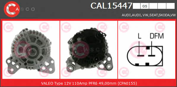 Casco CAL15447GS Alternator CAL15447GS: Buy near me in Poland at 2407.PL - Good price!