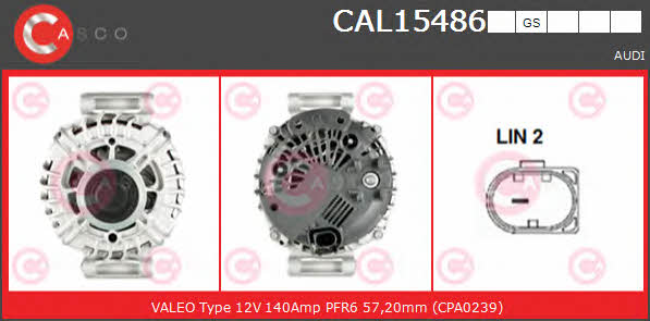 Casco CAL15486GS Alternator CAL15486GS: Atrakcyjna cena w Polsce na 2407.PL - Zamów teraz!