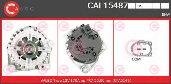 Casco CAL15487GS Alternator CAL15487GS: Buy near me in Poland at 2407.PL - Good price!
