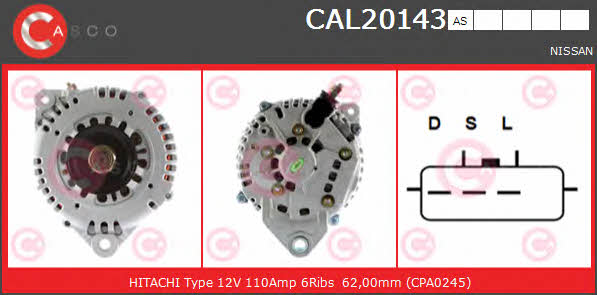 Casco CAL20143AS Generator CAL20143AS: Kaufen Sie zu einem guten Preis in Polen bei 2407.PL!