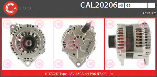 Casco CAL20206AS Alternator CAL20206AS: Dobra cena w Polsce na 2407.PL - Kup Teraz!